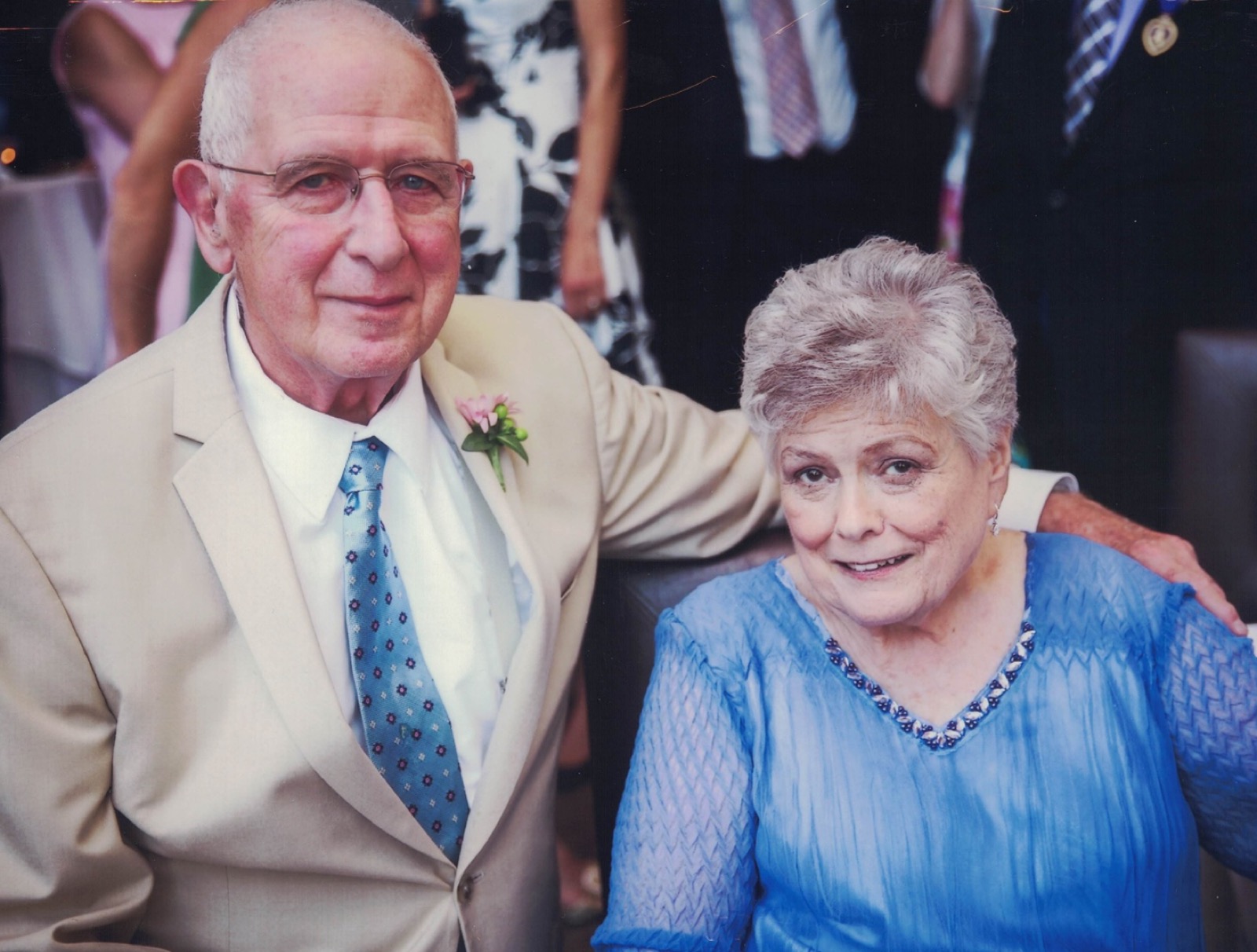 Dan with wife Mary Lou at a family wedding